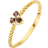 Jackie Gold Gold Ring - Gold/Brown