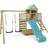 Wickey Wooden Climbing Frame Smart Cave Set Pastel Blue