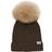 Huttelihut Alpaca Tassel Winter Hat - Dark Brown Melange (460218-2503)