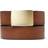 Saddler Tolken Brushed Gold Herr Bälte Från Magasin Brown 105cm