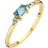 Jackie Gold Anello Ring - Gold/Topaz