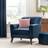 Dunelm Isla Loose Armchair Cover Blue
