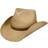 Stetson Western Raffia Natural II Straw Hat - Beige Straw