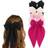 Shein Bowknot Hair Clips For Girls, Ribbon Long Tail Crocodile Clips