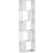 vidaXL 5 Levels White Bogreol 162.5cm