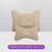 Maxpower Beige Car Neck Pillows Pu Leather Memory Foam Headrest Lumbar Jaguar