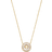 Michael Kors Precious Pavé Halo Necklace - Gold/Transparent