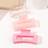 Shein Summer Matte Transparent Gradient Square Hair Claw Set In Pink Dragon Fruit Hairstyles