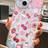 Shein Summer Pink Collage Pattern Phone Case for iPhone