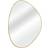 The Port. Co Gallery Gold Framed Organic Gold Wall Mirror 60x85cm