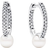 Pandora Treated & Pavé Hoop Earrings - Silver/Pearls/Transparent