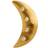 Stine A Bella Moon Earring - Gold/Transparent