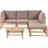 Beliani 6 Garden Modular Corner Outdoor Lounge Set