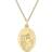 C. W. Sellors Large Oval Saint Christopher Necklace - Gold