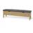 Torkelson Klinte Oak Sheepskin imitation Gray Sittbänk 161x45cm
