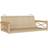 vidaXL Gungbänk Beige 109x62x40 cm Konstrotting