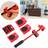 Shein Furniture Sliders Moving Wheels Kit Furniture Lifter Casters Kits With Degree Rotatable Pads For Heavy Appliances Red