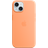 Apple Silicone Case with MagSafe for iPhone 15 Orange Sorbet