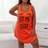Shein Plus Womens Casual Sleeveless Nightdress With Eyelash Letter Print