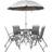 Samuel Alexander Outdoor 4 Parasol Patio Dining Set
