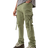 boohooMAN Tall Fixed Waist Slim Stacked Flare Strap Cargo Pants - Olive