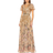 Mac Duggal Flounce Sleeve V Neck Gown - Copper