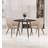 Hallowood Furniture Finley Brown Dining Set 100cm 3pcs