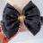 Shein Fashionable Heavy-Duty Hair Clip With Rhinestone Pearl Bow Ribbon Decoration