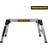 Tough Master Heavy duty aluminium hop up step ladder folding stool work bench platform 760mm