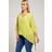 Yours Yours London Bluse In Gelb Mit Asymmetrischem Saum, Große Größen Für Damen, Yours London