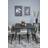 Venture Home Dipp Black/Gold/Grey Bordgruppe 90x180cm 7stk