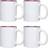 Shatchi Plain Sublimation Mug 32.5cl 4pcs