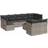 vidaXL 3218162 Loungeset, 1 Bord inkl. 9 Soffor