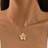 Shein Pc Multicolor Dopamine Shaped Gold Flower Pendant Necklace Wedding Gift For Women