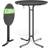 Casaria 70/80x110 cm Klappbar Rund Stabil Garten Hoch Holz Pulverbeschichtet Metall Bartisch