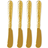 Vietri Martellato Gold Tone Butter Knife 18.4cm 4pcs