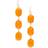 Kenneth Jay Lane Earrings - Gold/Orange