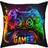 Shein Game Patterned Pillowcase in X in Cushion Cover Multicolour, Black (45x45cm)