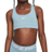 Nike Older Kid's Swoosh Sports Bra - Denim Turquoise/White (FJ7161-464)