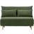 Homebase Boston Geo Chenille Olive Green Sofa 120cm 3 Seater