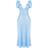 House of CB Rafaela Pure Silk & Lace Dress - Soft Blue