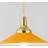 Vkeid Elegant Scandinavian Industrial Yellow Pendant Lamp 30cm