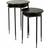 Alexandra House Living Set Of 2 Tables Black Table 2pcs