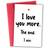Shein pc I Won I Love You More Greeting Card With Envelope Ideal For Husband Boyfriend Wife Girlfriend Partner Birthday Occasion Celebration Anniversary