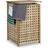 Relaxdays Walnut Laundry Hamper 67.5 x 45.7 x 45.7 cm