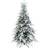 Homcom Artificial Snow Branches Green/White Christmas Tree 150cm