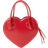 Monki Heart Bag - Red