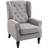 Homcom Retro Grey Armchair 102cm