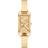 Fossil Michael Kors Ladies' Rectangle MK Gold Tone Bangle Watch
