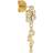 The Earring Shop Cascade Stud - Gold/Transparent